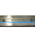 Front view of 52 Inch 16 Gauge 3 In 1 Sheet Metal Shear Brake Slip Roll Bender Pan Box Workhorse Heavy Duty All In One Metalworking Tool