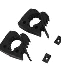 Pack of 2 Heavy Duty Rubber Shovel Holder Mounts With Quick Release Clamp for Garage Shop Truck Bed Outdoor Gear