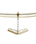 Front view of Uzi Glider RC Plane Kit 1.4M Laser Cut Balsa Wood Sailplane With Motor ESC Servos And Covering for Outdoor Flying Easy Build DIY