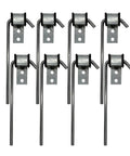 Heavy Duty Exhaust Hanger Rod Weld On Kit Universal Use Exhaust Hanger Eight Piece Set With Three Eighths Inch Rods Ten Inch Length