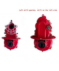 Left 16 Tooth Gear Shift For Shift Integrated Differential With High And Low Speed Gearbox in red, frontal view