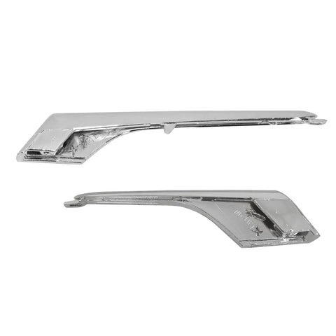 Fresh Premium Chrome Fog Light Trim Moldings For Front Bumper Right Side Plug And Play Tesla Model X 2016 2021 sleek chrome pieces.