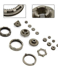 17 Piece Self Locking Reduction Gear Set For Brushless Drill Heavy Duty Metal Transmission Gears with multiple sizes visible