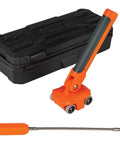 Pro Grade Magnetic Wire Puller For Behind Walls And Tight Spaces With Rare-Earth Magnets, Stainless Steel Leader, And Rolling Mar-Resistant Wheels