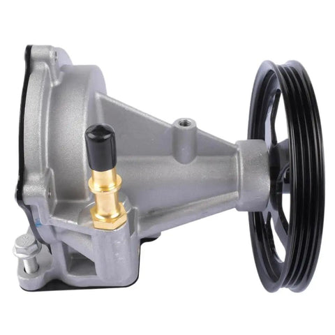 Heavy Duty Vacuum Pump Replacement For 12696313 Ap02 Fits Escalade Silverado Sierra Tahoe Yukon 2014 2020 side view with pulley.