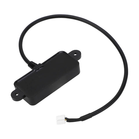 Waterproof IP67 PWM Output Distance Sensor Housing 9.0x6.0x2.0, black ABS casing, with attached cable, for automation systems.