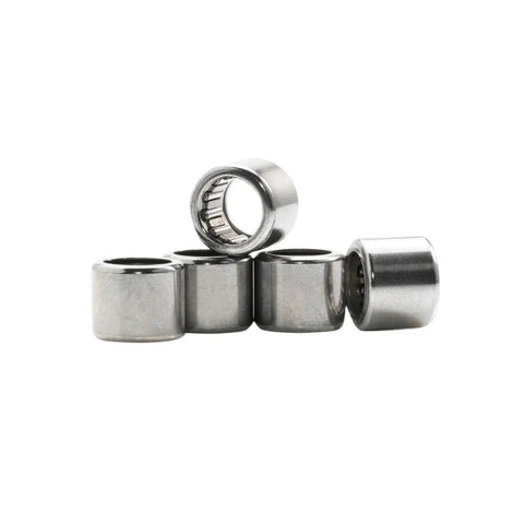 Premium Drawn Cup Needle Roller Bearing 8X12X10 MM Pre Lubricated, showing steel cage design for hydraulic use.