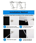 Installation guide for 40N Gas Struts For Cabinets 6 Inch Lift Supports Soft Open Lid Stay 8.8lb Each 4 Pack With Screws Easy Install