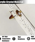 Acrylic Railing Kit With Heavy Iron Brackets showcasing acrylic crystal material and features for durability and high performance.