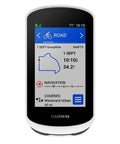 Front view of Easy GPS Cycling Computer With Maps And Turn By Turn Navigation, eBike compatible, 3-inch touchscreen displaying map.