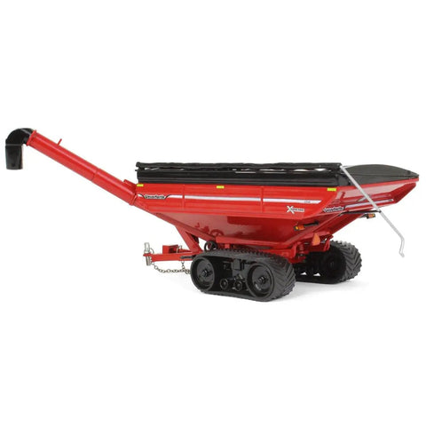Red Unverferth X Treme Grain Cart With Tracks One Sixty Four Scale Diecast Model For Collectors And Farm Gear Junkies
