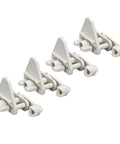 Top Shelf Pontoon Gate Latch For Square Boat Frames Fits One To One Point Two Five Inches, set of four durable ABS latches.