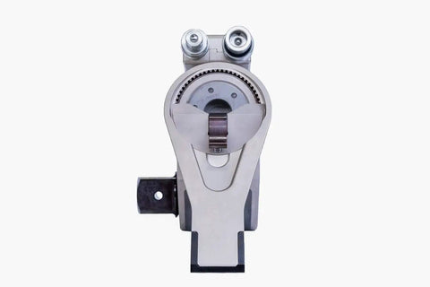 Dead Nuts Accurate Hydraulic Torque Wrench With Square Drive And Multi Axis Hose Swivel, front view showing splined design.