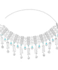 Shimmering Gold Multilayer Coin Waist Chain For Women Bohemian Beach Belly Dance Body Chain Festival Rave Accessory Adjustable Summer Hip Jewelry Hits Different with layered design and blue accents.