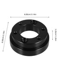 Black Racing Car Wheel Adapter Plate Riser Tool For Enhanced Control In Various Racing Cars Pro Grade Durable Steering Wheel Adapter