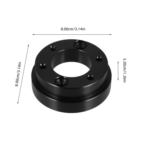 Black Racing Car Wheel Adapter Plate Riser Tool For Enhanced Control In Various Racing Cars Pro Grade Durable Steering Wheel Adapter