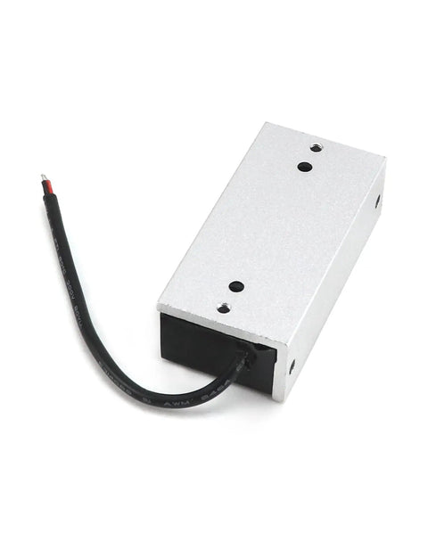 Tough As Nails Electric Magnetic Lock Two Pack locks down tight at 130 pounds, silver finish, connection wires visible.