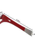 3 In 1 Stainless Steel Bee Hive Tool With J Hook And Box Scraper Knife For Lifting Frames Beekeeping Gear, red, 8.46 inches