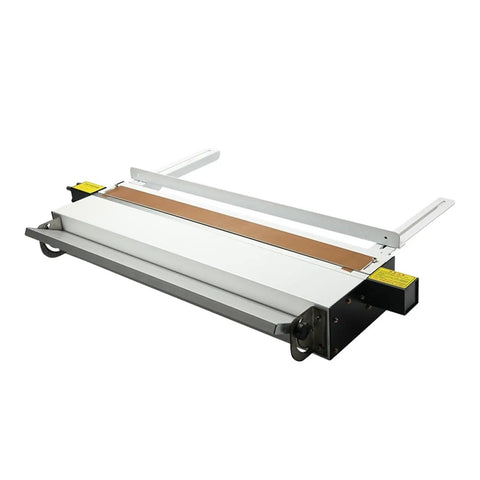 Real Deal Acrylic Bender And Portable Plastic Sheet Heater With Adjustable Angle Regulator and Water Cooled System For Knockout Sign Projects Zero Hassle Fabrication Tool, side view with cooling system.