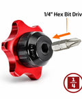 Quarter Inch Drive Finger Ratchet Dual Sided For Quarter Inch Sockets And Hex Bits With 36 Tooth Reversible Mechanism Close-up