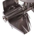 Close-up of the automatic strainer on Heavy-Duty Stainless Steel Electric Tomato Press And Sauce Maker for efficient fruit puree.