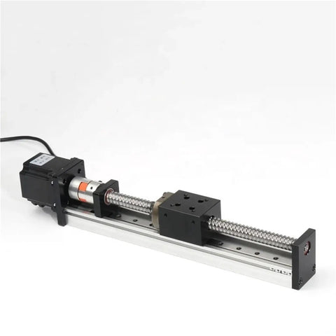 High Precision Electric Linear Guide Rail Cross Actuator System With Stepper Motor Ball Screw Motion Module For Pro Grade Linear Travel In Industrial Automation And CNC Projects, Durable, Smooth, Ready To Install on aluminum rail