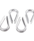Heavy Duty 316 Stainless Steel Half Inch Wire Rope Thimble For Marine Boat Rigging And Anchor Splicing, set of four.
