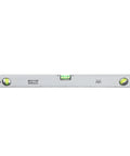 Baxnore Spirit Level Strong Aluminum Alloy with Measurement, (600mm) showing a horizontal view with three bubble levels.