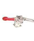Beefy Stainless Steel Quick Release Toggle Clamp with Adjustable Push Pull Latch, 992 Lb Clamping Force, Plastic Anti Slip Handle