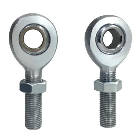 Heavy Duty Beefy Three Quarters Inch Heim Joint Rod End Kit Chromoly Joints For Panhard Rod End With Lock Nut And Bushing Assembly Left And Right Hand Thread Fits One And One Quarter Inch Tube OD Zero Point One Two Zero Inch Wall, pair
