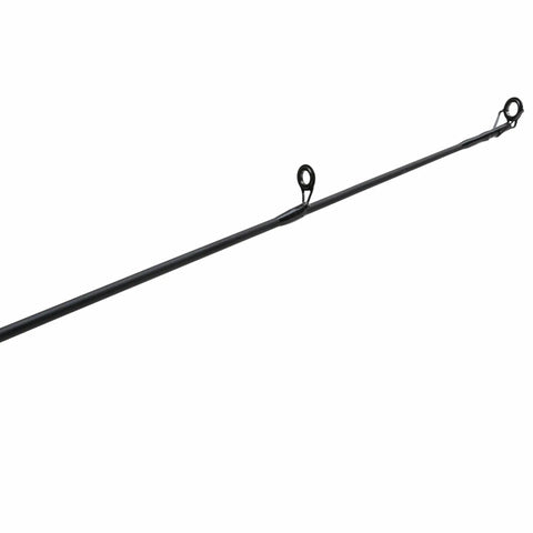 Fusion Spincast Rod And Reel Combo With 6 Foot 6 Inch Length, two piece rod section view, lightweight graphite reel body, for catfish and striper fishing.