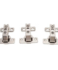 Three Piece Folding Cabinet Hinges Zinc Alloy With Soft Close Buffer 180 Degree Action Short Arm For Cabinets Wardrobes And Tables