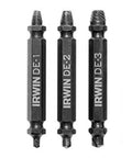 Impact Screw Extractor Set, Double Ended Insert Bits, 3 Piece Grip Kit For Impact Drivers, Built Tough With M2 High Speed Steel