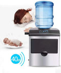Smooth Operator Countertop Ice Maker churns out twenty five kilograms of bullet ice daily, compact design, perfect for home use.