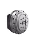 RV-40S Worm Gear Reducer Featuring Vertical Synchronous Joint And 120 Reduction Ratio, compact metallic design with visible gears.