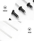 Heavy Duty Blind Rivet Kit Aluminum Alloy With Burr Free Pull Rods showing rivet heads and rods