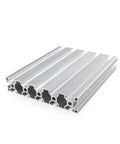 Hella Solid T Slot Aluminum Extrusion Profile Guide Rail Bar For CNC Router And 3D Printer Frame Build Quick Assembly Mounting Hardware Industrial Track System Rods, 300mm length, silver aluminum finish.