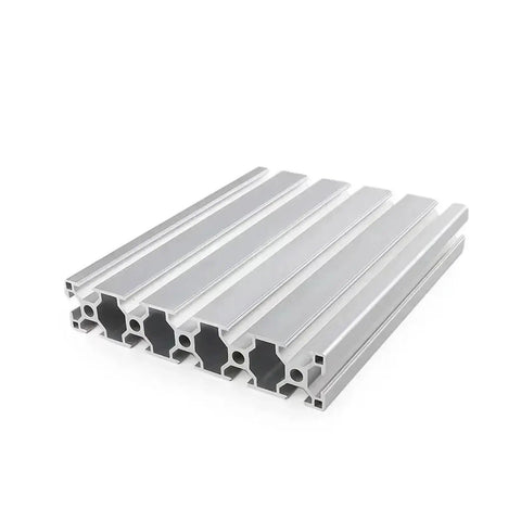 Hella Solid T Slot Aluminum Extrusion Profile Guide Rail Bar For CNC Router And 3D Printer Frame Build Quick Assembly Mounting Hardware Industrial Track System Rods, 300mm length, silver aluminum finish.