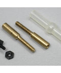 Aileron Ball Link Connector Set With 2-Way Nylon Socket And 2 Threaded Couplers Three Quarter Inch Long With Three Eighths Inch 2-56 Thread