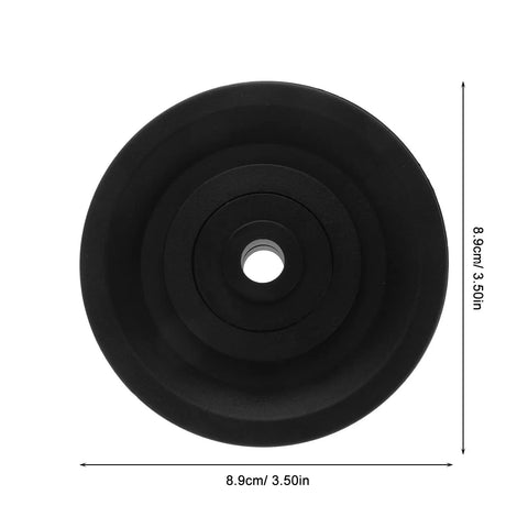 4 Pack Replacement Plastic Pulley Covers With Anti Slip Textured Grip for Home Gym Cable Machines, 8.9cm diameter