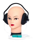 Hydrogen Inhalation Ear Mask Black Comfy Fit For Tinnitus Relief And Wellness Support At Home Use H2 Therapy Accessory on mannequin