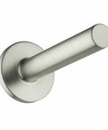 Axor Citterio Spare Roll Holder in brushed nickel, minimalist design, sturdy brass fixture for modern bathrooms, easy mount.