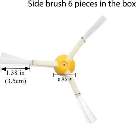 Roomba 600 Series Replacement Parts Kit With Two Roller Brushes Six Filters Three Side Brushes And Cleaning Tool side brush