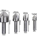 Carbide Chamfer End Mill 60 Degrees With 6 To 8 Flute Deburring Cutter For CNC Router in various sizes and dimensions