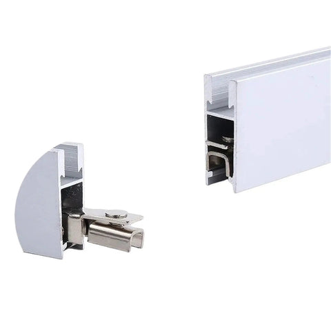 Side Mount Ball Bearing Drawer Rails 4 Pack Stainless Steel Glass Sliding Door Wheel Clamp Track Rollers 5mm