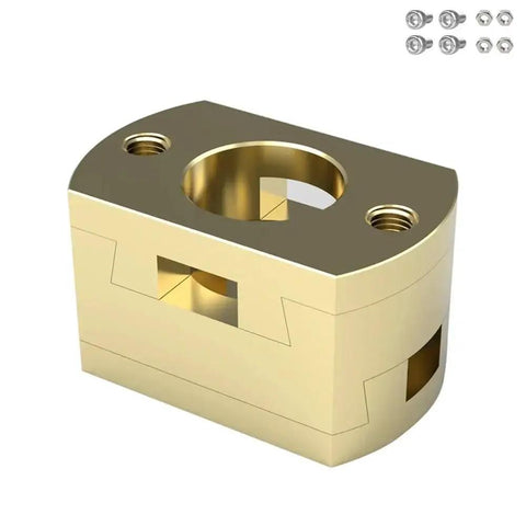 Upgrade Your 3D Printer Setup With Premium T8 Z Axis Lead Screw Parts Featuring Durable Brass Oldham Coupling And Flexible Hot Bed Fitment Perfect For Ender 3 Models With 18mm Thread Hole Grey Finish That Works Like A Charm. Brass Oldham coupling with 18mm thread hole for Ender 3 Z-axis lead screw