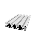 Knockout T Slot Aluminum Extrusion Profile For Cnc And 3D Printer Frame Heavy Duty Linear Rail System Built Like A Tank For Diy Workshop Projects 550Mm Length, four white aluminum bars stacked.
