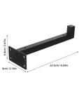 Heavy Duty L Shaped Shelf Bracket Set With Screws For Wall Cabinets And Home Use Sturdy Stainless Steel Right Angle Support
