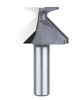 Get That Smooth Curved Cut With The 2 Inch Shank R30 Radius Arc Bending Integrated Router Bit For Woodworking Pros Who Want Perfect Cabinet Edges And Custom Furniture Pieces Without Any Hassle Or Splintering Issues Ever Again - Close-up view of tungsten steel router bit.