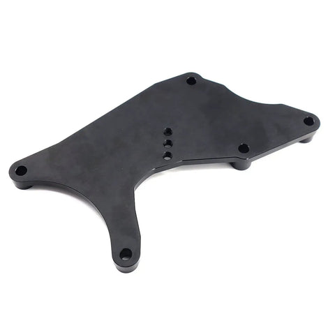 No Drama Hardened Dual Alternator Bracket Kit For Chevy GM Trucks 1999 2013 bracket made of solid aluminum, detailed view.